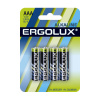 Ergolux Alkaline   ААА щелочная батарейка, 1.5В 4шт   LR03 BL-4